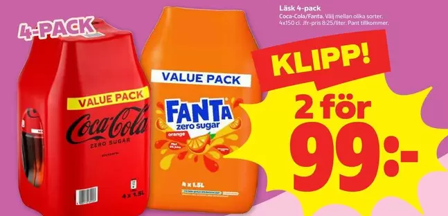 coca-cola - Coca-Cola Zero Sugar & Fanta Zero Sugar