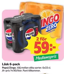 Pepsi - Läsk 6-pack