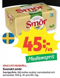 Arla - Svenskt smör