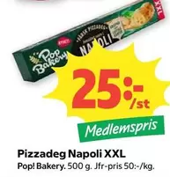 Pop bakery - Pizzadeg Napoli XXL