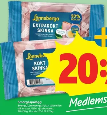 Lönneberga - EXTRA RÖKT SKINКА, KOKT SKINКА