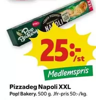 Pop bakery - Pizzadeg Napoli XXL