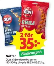 OLW - Chili Nötter / Salta Jordnötter