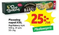 Pizzadeg napoli XXL