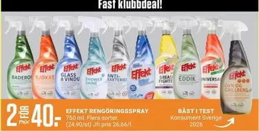 Effekt Rengöringsspray