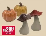 Pumpkin and Mushroom Decorations