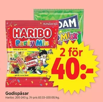 Haribo - Godispåsar