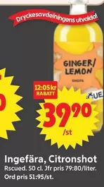 Ingefära, Citronshot