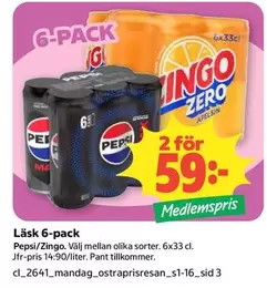 Pepsi - Läs 6-pack