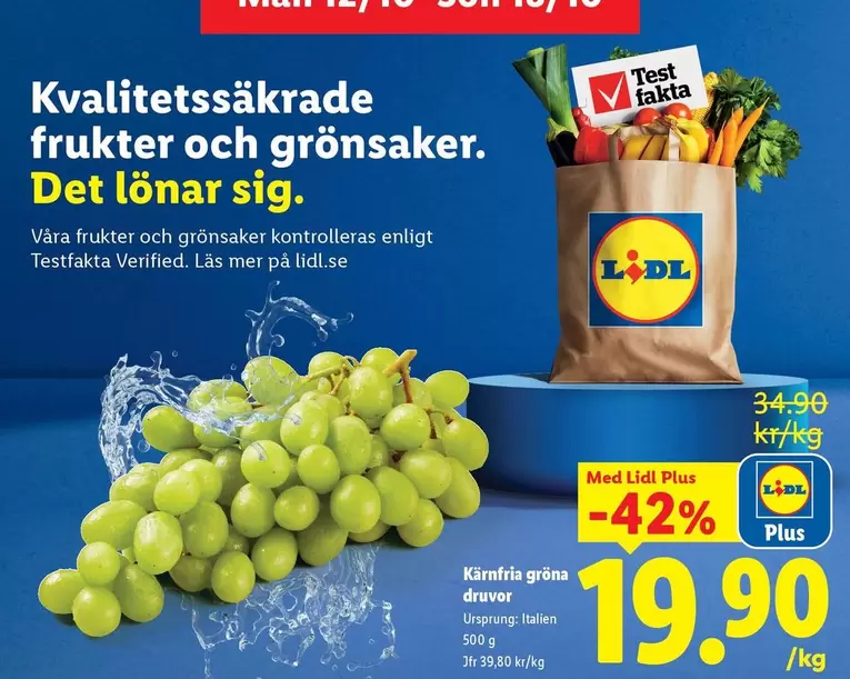 Mer - Kvalitetssäkrade frukter och grönsaker