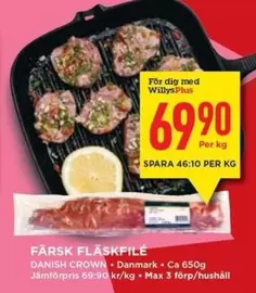Danish Crown - FÄRSK FLÄSKFILÉ