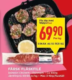 Danish Crown - FÄRSK FLÄSKFILÉ