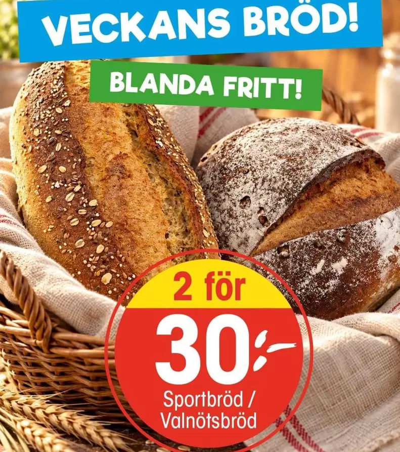 Sportbröd / Valnötsbröd