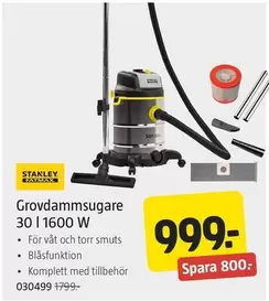 Stanley Fatmax - Grovdammsugare 30 l 1600 W