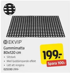 Gummimatta 80x120 cm