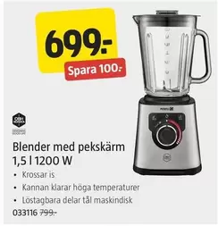 OBH Nordica - Blender med pekskärm