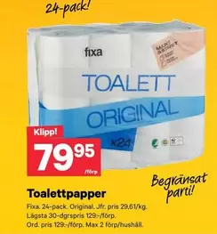 Fixa - Toalettpapper