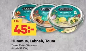 Hummus, Labneh, Toum