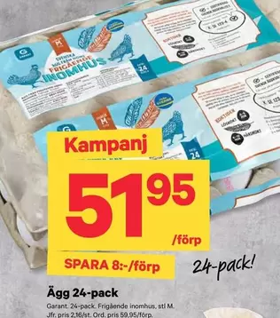 Garant - Ägg 24-pack