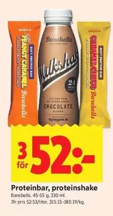 Proteinbar, proteinshake