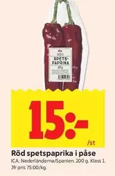 Röd spetspaprika