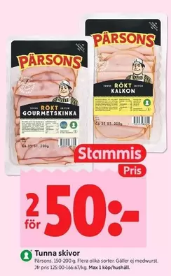 Pärsons - Tunna skivor