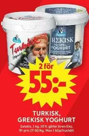EKO - Turkisk, Grekisk Yoghurt