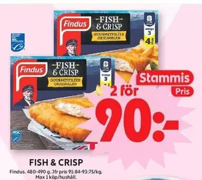 Findus - FISH & CRISP GOURMETFILÉER