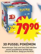 3D Pussel Pokémon