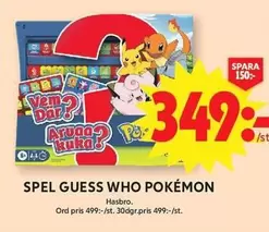 Guess - SPEL GUESS WHO POKÉMON