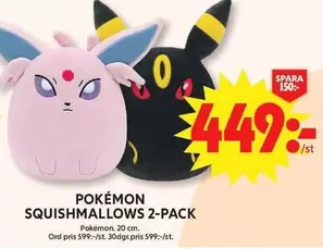 POKÉMON SQUISHMALLOWS 2-PACK