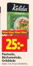 Kelda - Pastasås, Béchamelsås, Gräddsås