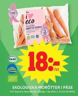 EKOLOGISKA MORÖTTER I PÅSE