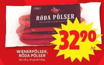 WIENERPÖLSER, RÖDA PÖLSER