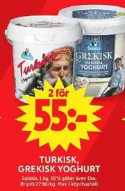 EKO - TURKISK, GREKISK YOGHURT