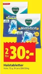 Vicks - Halstabletter