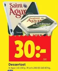 saint agur - Dessertost