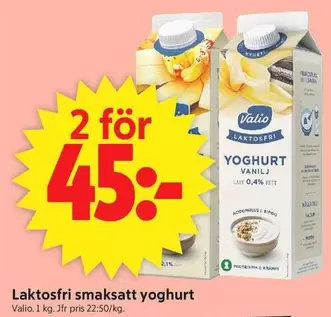 valio - Laktosfri smaksatt yoghurt