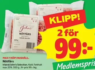 Nötfärs