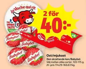 Babybel Ost/mjukost