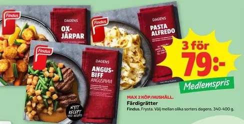 Findus - Färdigrätter