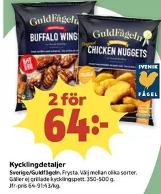 Guldfågeln - GuldFågeln Buffalo Wing & Chicken Nuggets