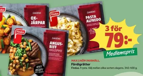 Findus - Färdigrätter