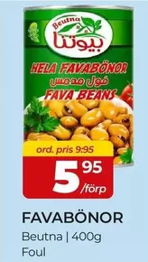 Hela Favabönor Fava Beans