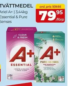 Ariel -  A+ | 3,44kg Essential & Pure Senses