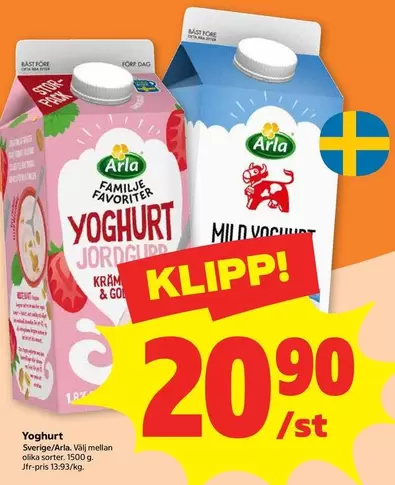 Arla - Yoghurt Jordgubb