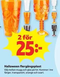Halloween mugg och glas