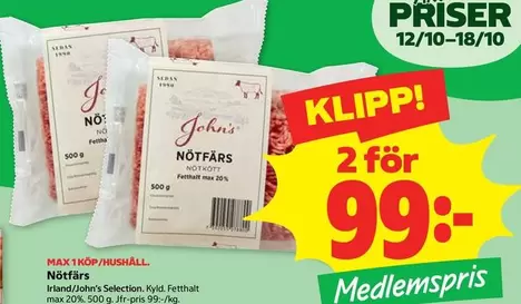 Nötfärs