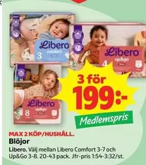 Libero - Comfort 3-7 och Up&Go 3-8