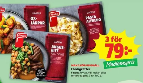 Findus - Färdigrätter